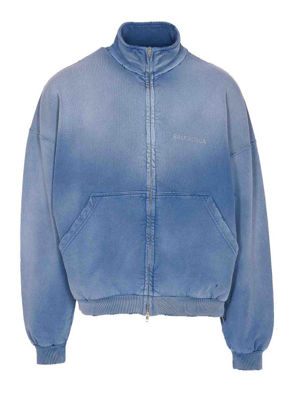 BALENCIAGA: Chaquetas casual - Chaqueta Casual - Azul
