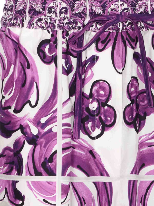 Maiolica Print Shorts shop online: DOLCE & GABBANA