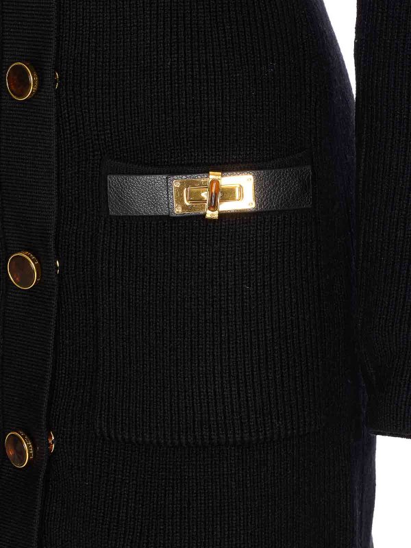 The Best Shops ELISABETTA FRANCHI: short dresses - Black Knit Dress