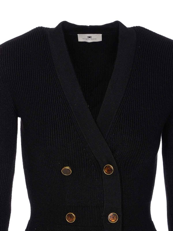 Black Knit Dress shop online: ELISABETTA FRANCHI