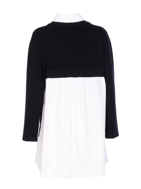 ELISABETTA FRANCHI: short dresses online - Black And White Dress