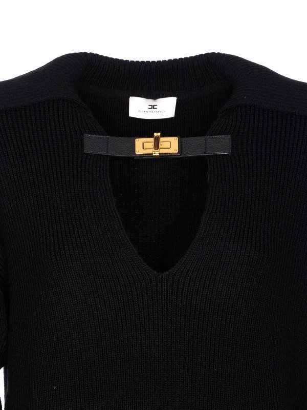 Black Sweater shop online: ELISABETTA FRANCHI