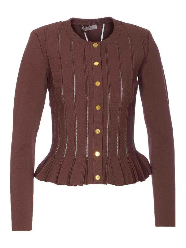 ELISABETTA FRANCHI: Pull col rond - Pull Col Rond - Marron