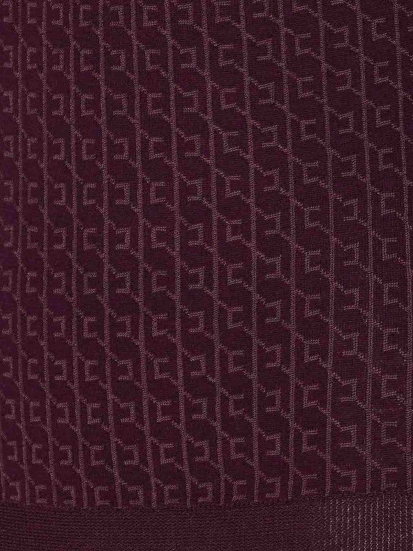 The Best Shops ELISABETTA FRANCHI: crew necks - Bordeaux Sweater