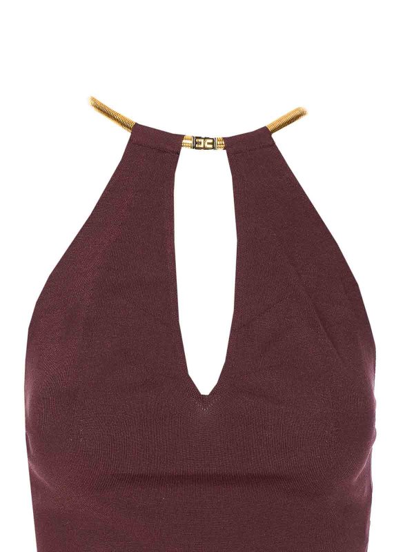 The Best Shops ELISABETTA FRANCHI: Tops & Tank tops - Bordeaux Top