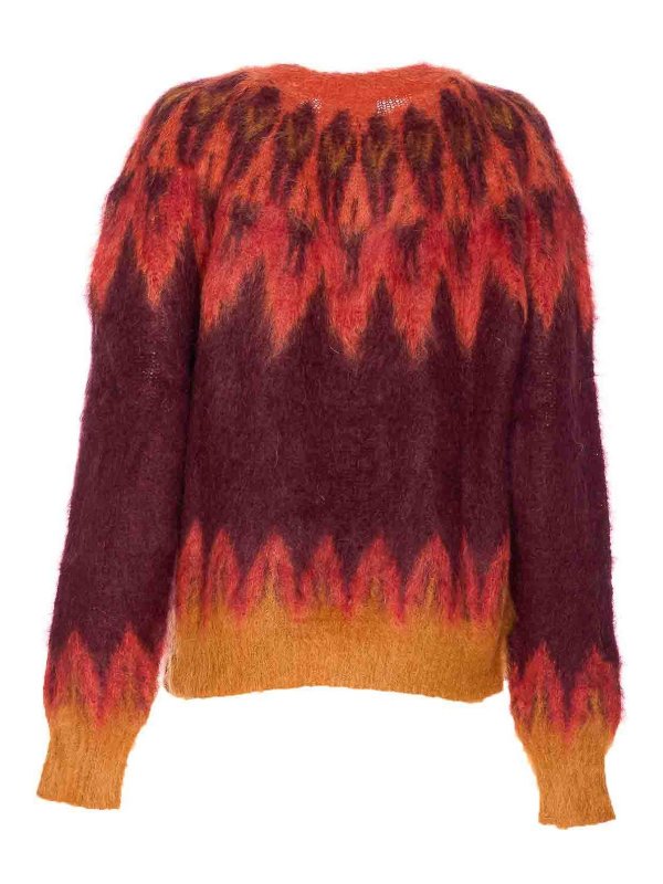 Isabel Marant Etoile: maglia collo rotondo online - Maglione etoile borgogna natania