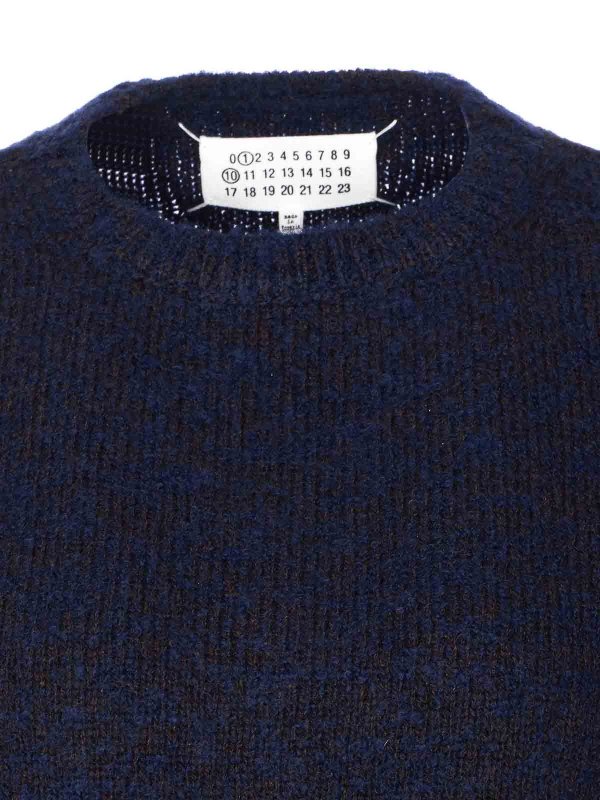 Pull Col Rond - Bleu shop online: Maison Margiela
