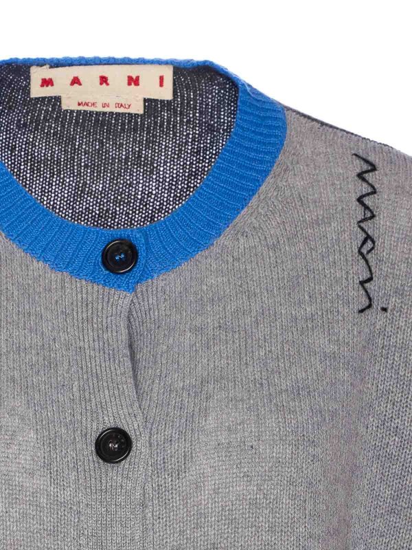 カーディガン - グレー shop online: Marni