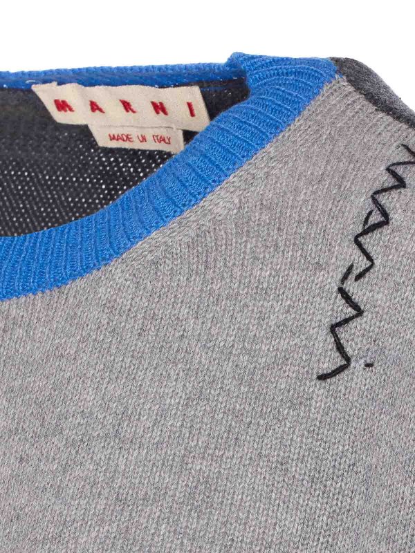 The Best Shops Marni: Pull col rond - Pull Col Rond - Gris