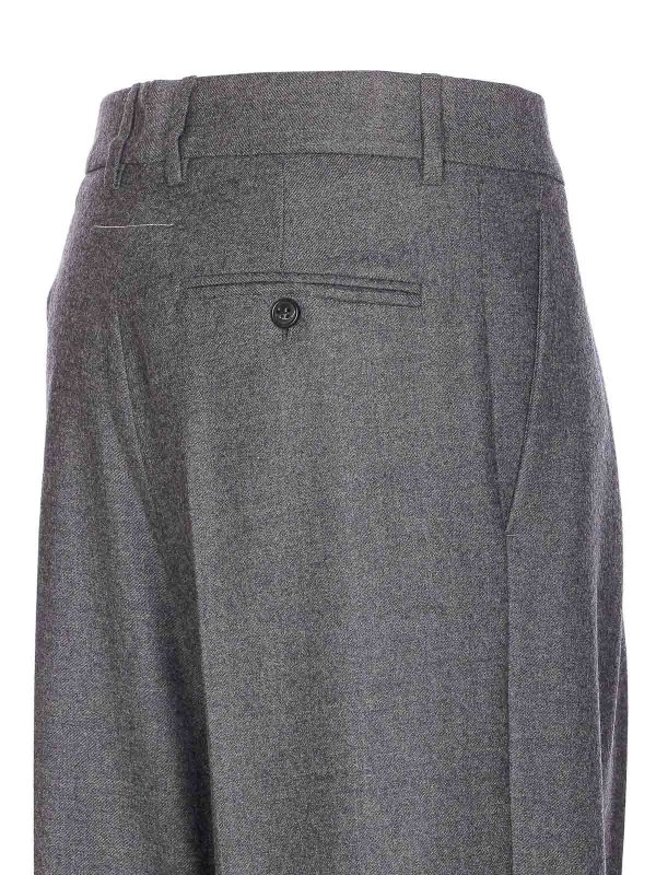 The Best Shops MM6 MAISON MARGIELA: カジュアルトラウザー - カジュアルパンツ - グレー