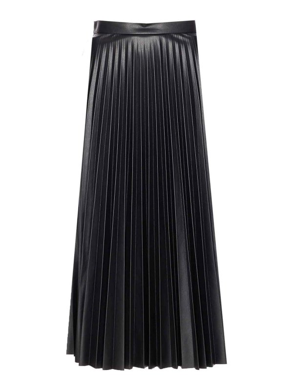 MM6 MAISON MARGIELA: gonne al ginocchio  e longuette - Gonna a pieghe nere