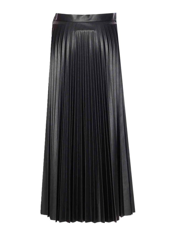 MM6 MAISON MARGIELA: gonne al ginocchio  e longuette online - Gonna a pieghe nere