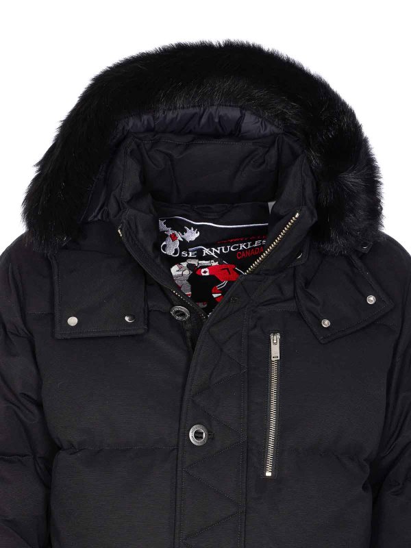 Moose Knucles Black Original 3Q Jacket shop online: MOOSE KNUCKLES