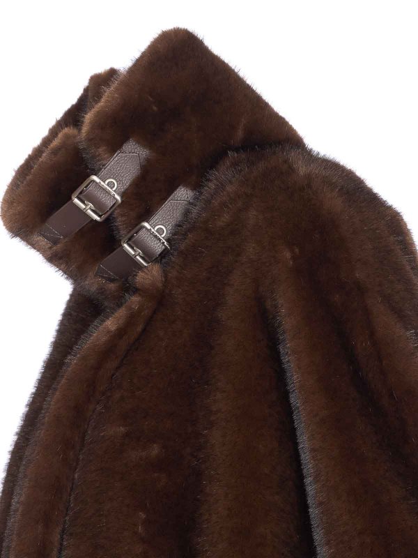 The Best Shops Pinko: ケープ＆ポンチョ - ケープ/ポンチョ - ブラウン