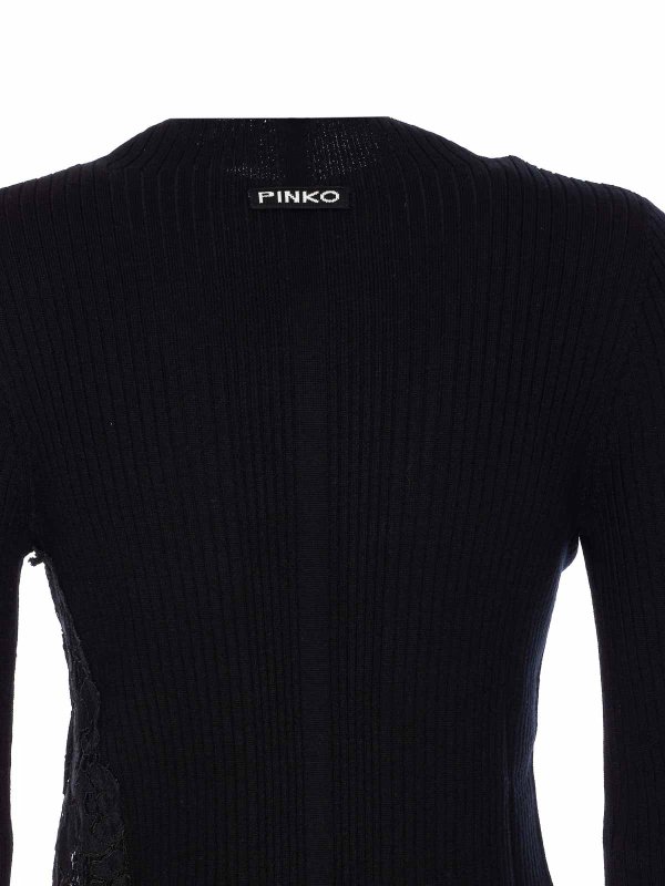 The Best Shops Pinko: Suéteres con cuello pico - Suéter Cuello Redondo - Negro