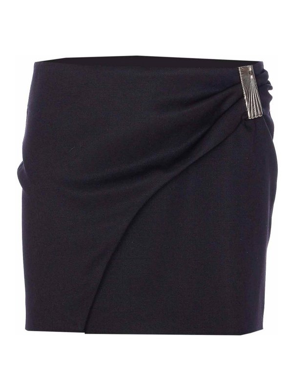 The Attico: Knee length skirts & Midi - Black Mini Skirt