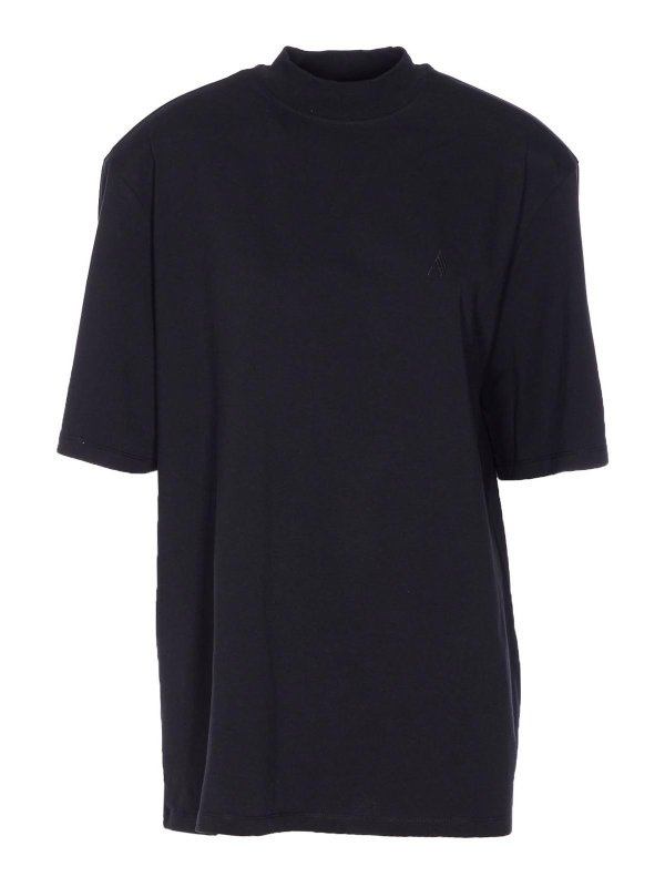 The Attico: t-shirts - Matte Black T-Shirt