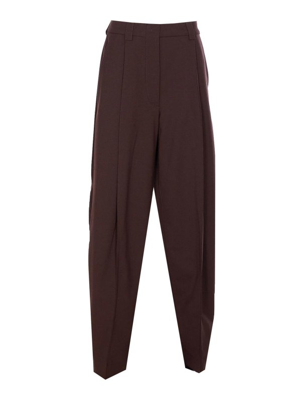 THELATEST: casual trousers - Brown Cara Lana Pants