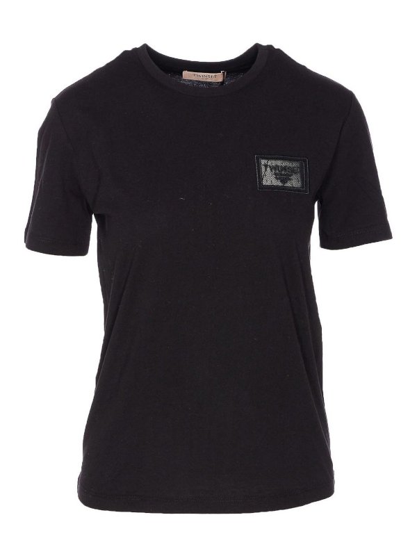 TWINSET: T-shirts - T-Shirt - Noir