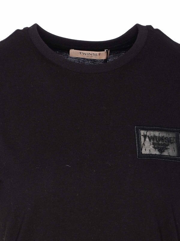 T-Shirt - Noir shop online: TWINSET
