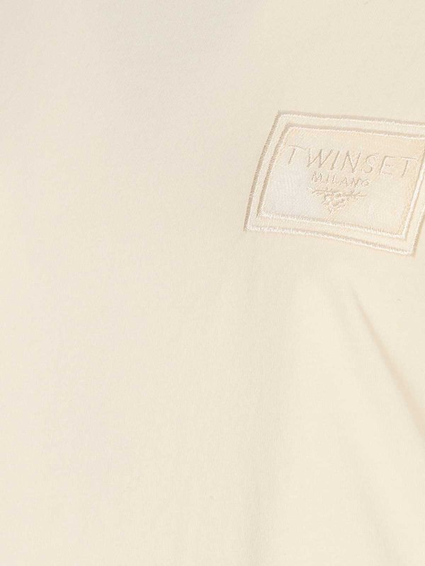 The Best Shops TWINSET: T-shirts - T-Shirt - Weiß