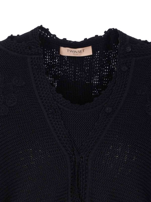 カーディガン - 黒 shop online: TWINSET