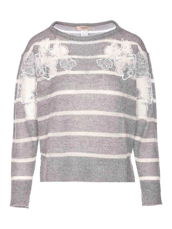 TWINSET: クルーネック - クルーネック - グレー