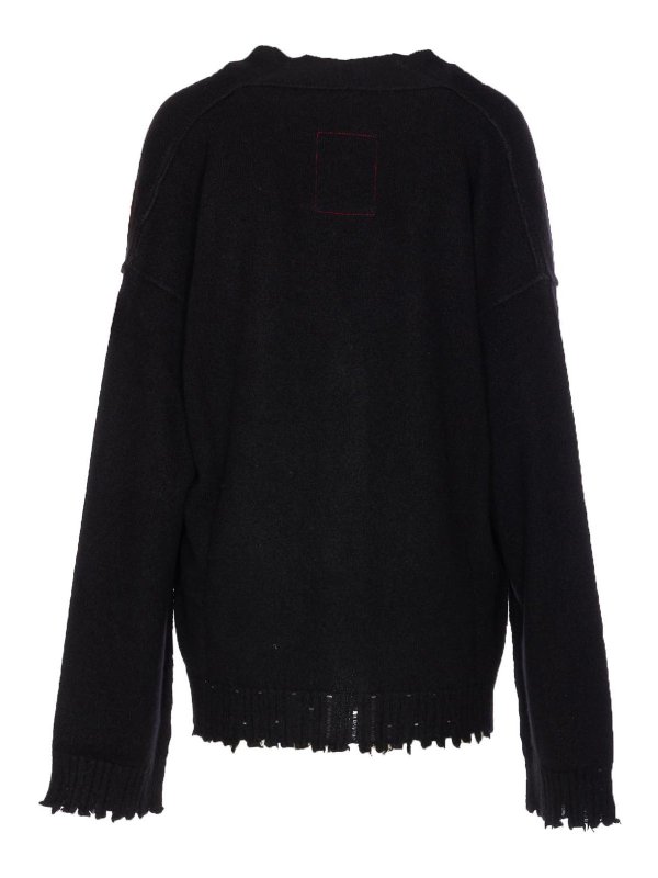 UMA WANG: cardigans online - Black Over Cardigan