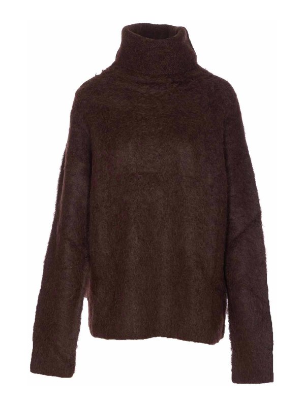 UMA WANG: Pull col rond - Pull Col Rond - Marron