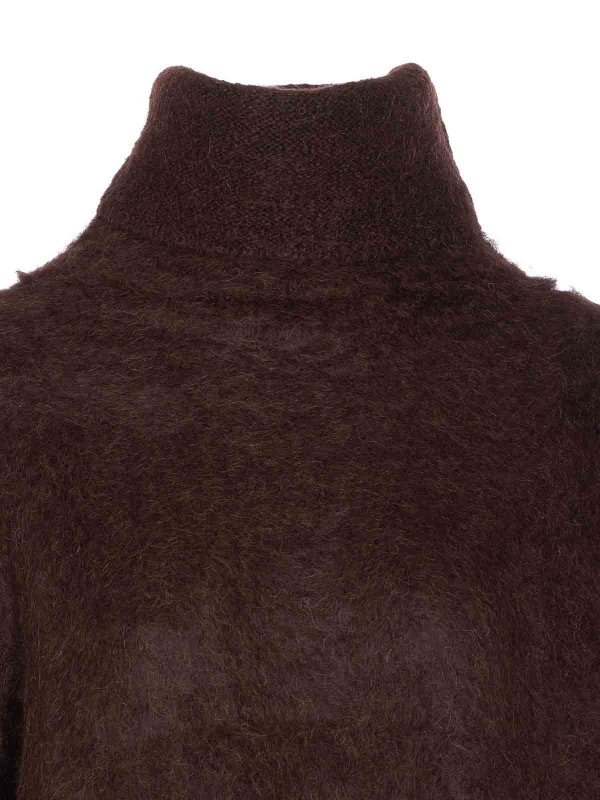 Pull Col Rond - Marron shop online: UMA WANG