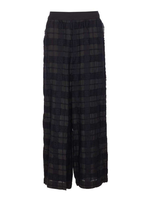 UMA WANG: Pantalons casual - Pantalons Décontractés - Noir