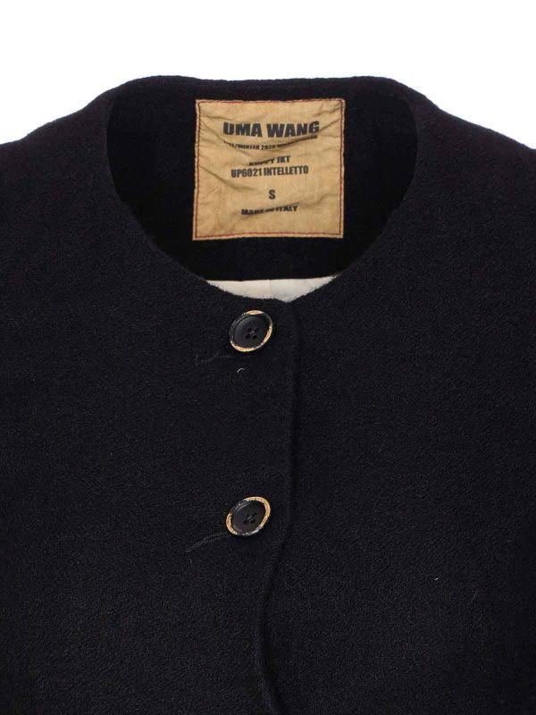 Giacca kuppy nera shop online: UMA WANG