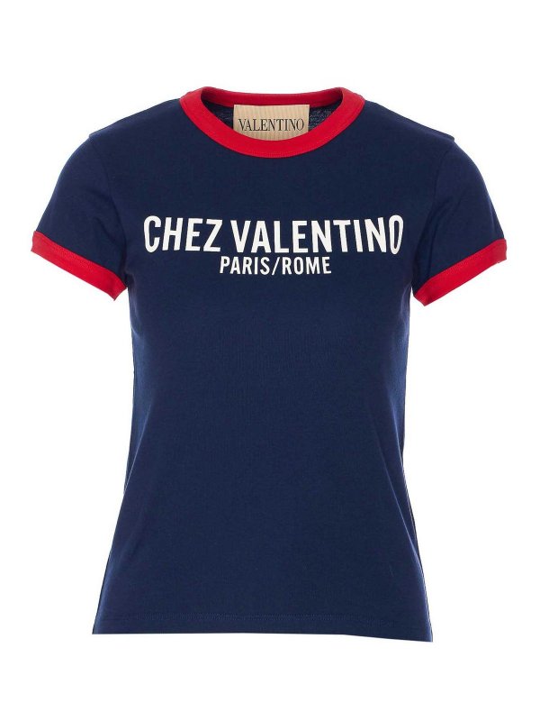 VALENTINO GARAVANI: t-shirts - Chez Valentino Print T-Shirt