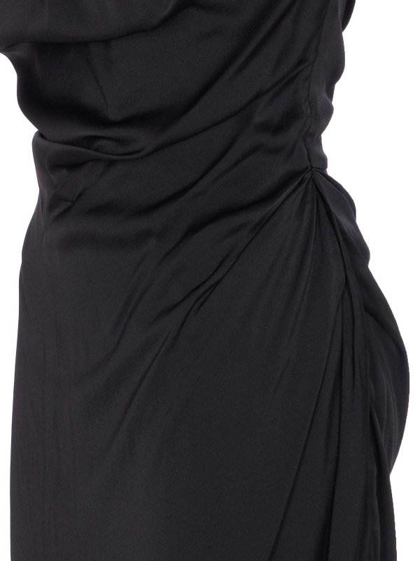 The Best Shops VIVIENNE WESTWOOD: maxi dresses - Black Long Ginnie Amber Long Dress