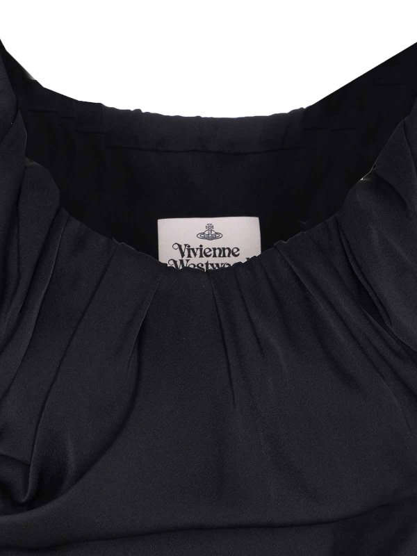 Black Long Ginnie Amber Long Dress shop online: VIVIENNE WESTWOOD