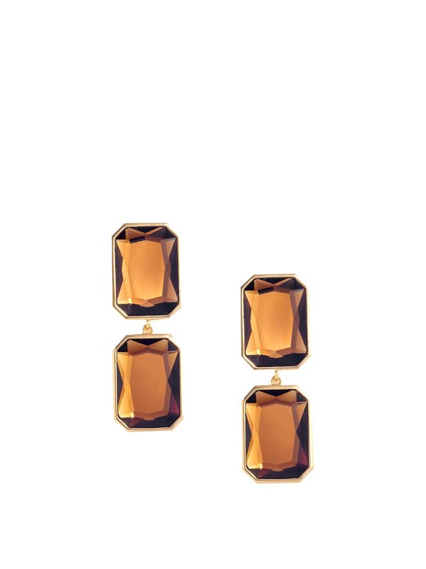 Self Portrait: Earrings - Amber Tiered Earrings