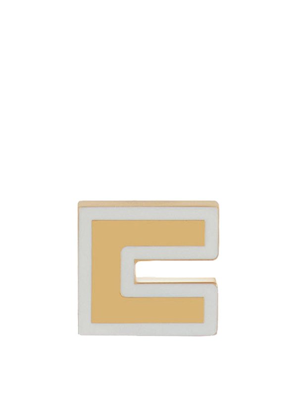 ELISABETTA FRANCHI: Earrings online - Gold Logo Earrings