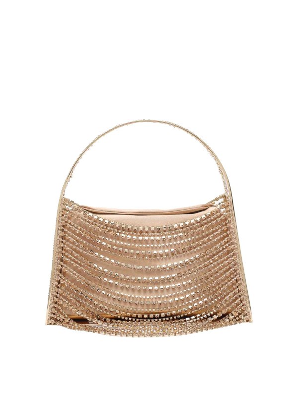 BENEDETTA BRUZZICHES: totes bags - Gold Lucia In The Sky Handbag