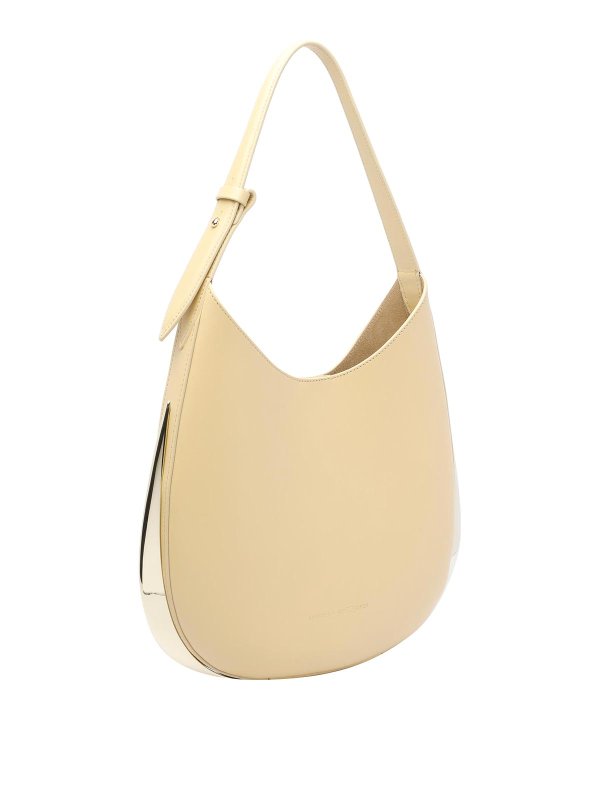 BENEDETTA BRUZZICHES: cross body bags online - Yellow Amalia Hobo Bag
