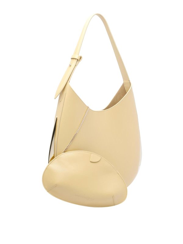 Yellow Amalia Hobo Bag shop online: BENEDETTA BRUZZICHES