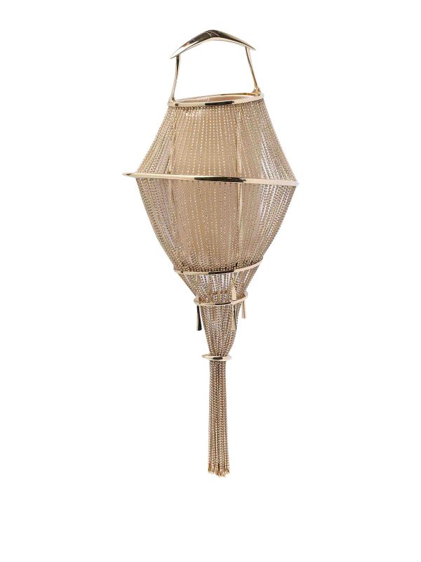 BENEDETTA BRUZZICHES: totes bags online - Gold Lumiere An Italian Afternoon Handbag