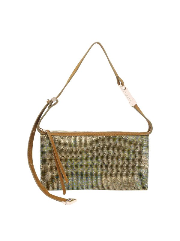 BENEDETTA BRUZZICHES: cross body bags - Bendetta Bruzziches Green Syster Shoulder Bag