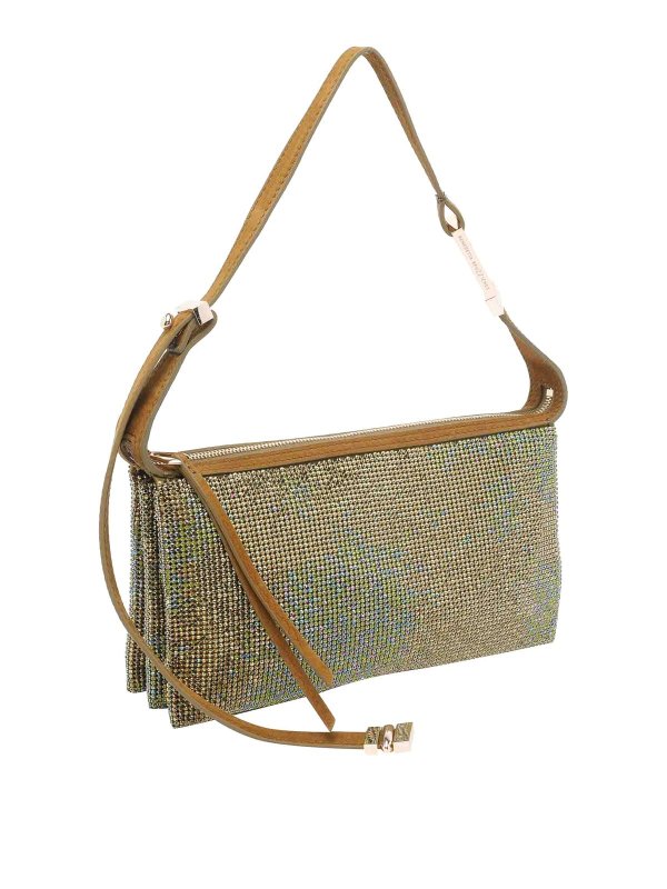 BENEDETTA BRUZZICHES: cross body bags online - Bendetta Bruzziches Green Syster Shoulder Bag