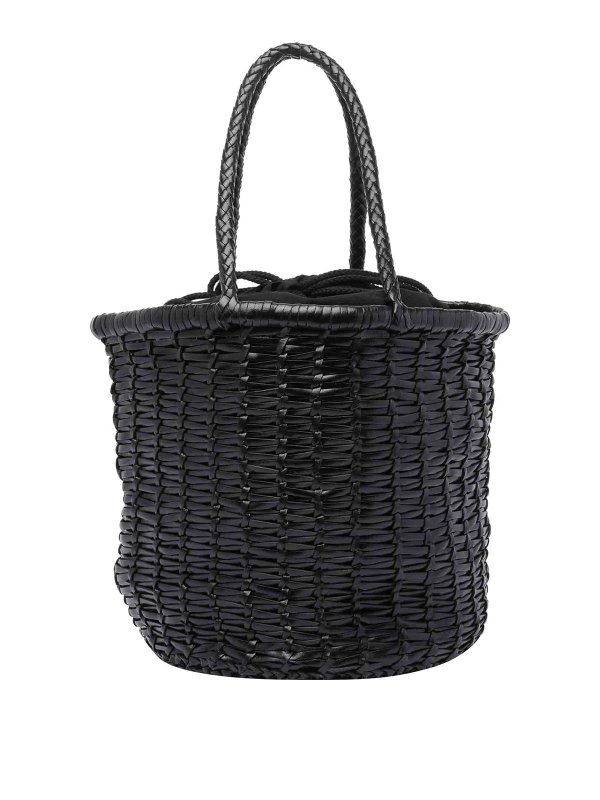 The Best Shops DRAGON DIFFUSION: cross body bags - Black Large Lina Bucket Bag