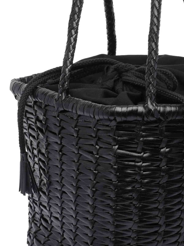 Black Large Lina Bucket Bag shop online: DRAGON DIFFUSION