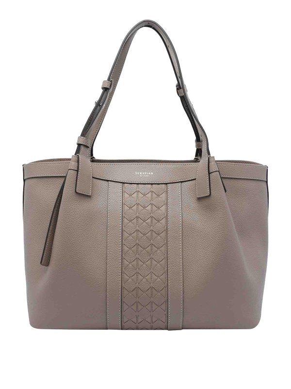 Serapian: クロスボディバッグ - クロスボディバッグ - ベージュ