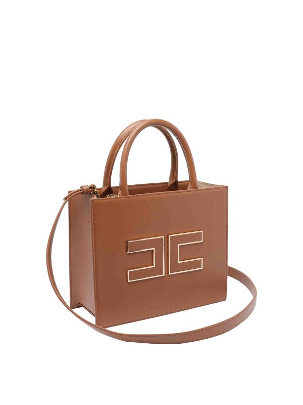 ELISABETTA FRANCHI: Handtaschen online - Shopper - Braun