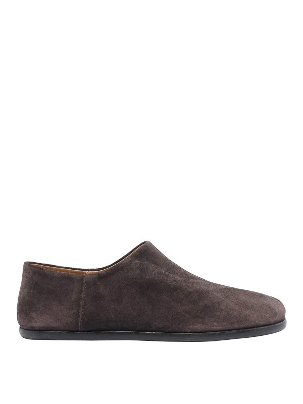 Maison Margiela: classic shoes - Brown Tabi Loafers
