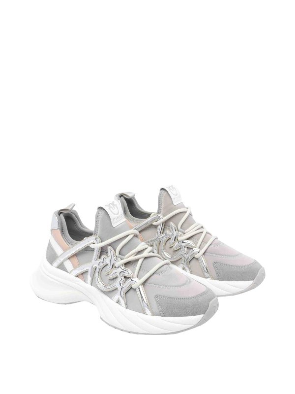 Pinko: trainers online - Grey Ariel 01 Sneakers