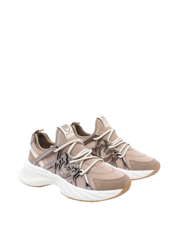 Pinko: sneakers online - Beige Ariel 01 Sneaker